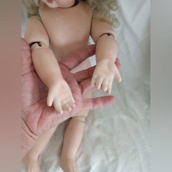 Vintage Artist  Reproduction All Porcelain Jointed Doll - Picture 8 of 16